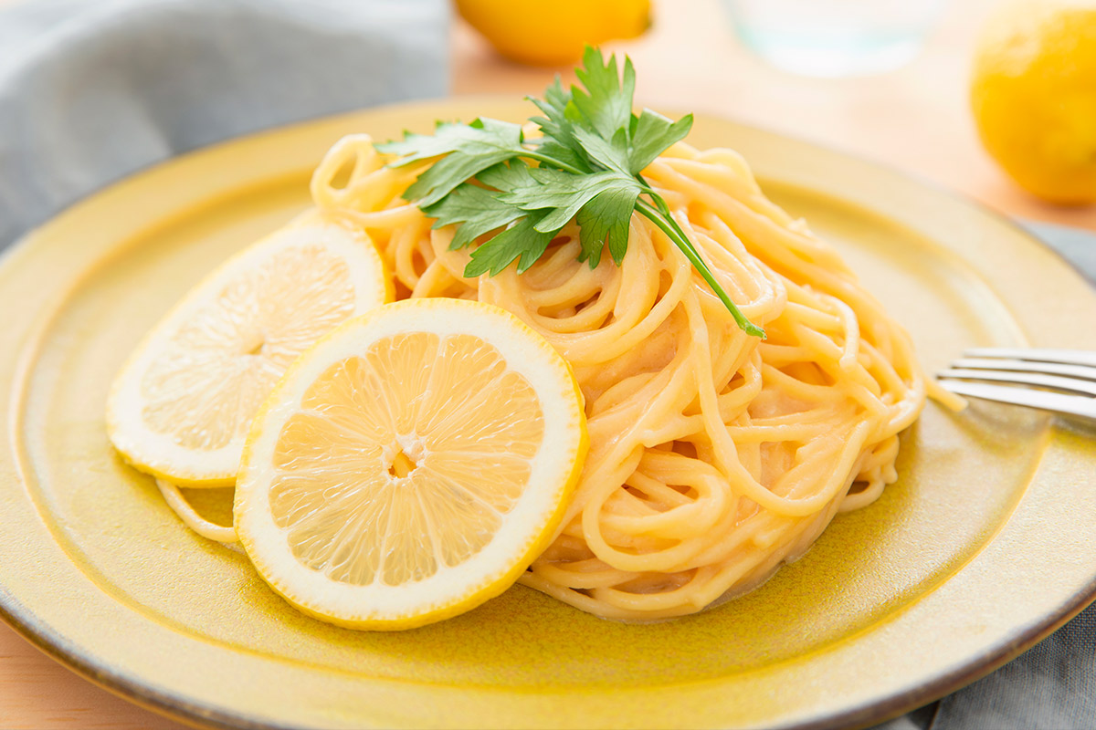 Spaghetti al limone con formaggio